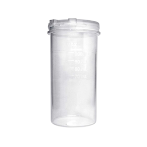 Frasco para Coleta com Tiossulfato de Sódio 100ml Estéril com Tampa Acoplada Duplo Lacre Pacote com