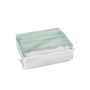 Lâmina para Microscopia 26x76mm Ponta Lisa Lapidada com Papel Cx 50un - Olen