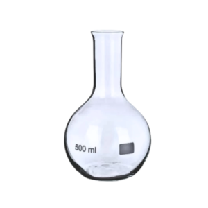 Balão em Vidro Fundo Chato Gargalo Longo sem Junta Und - Perfecta