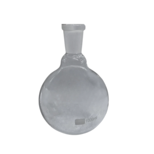 Balão em Vidro Fundo Chato Gargalo Curto com Junta Esmerilhada 24/40 Und - Perfecta